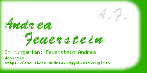 andrea feuerstein business card